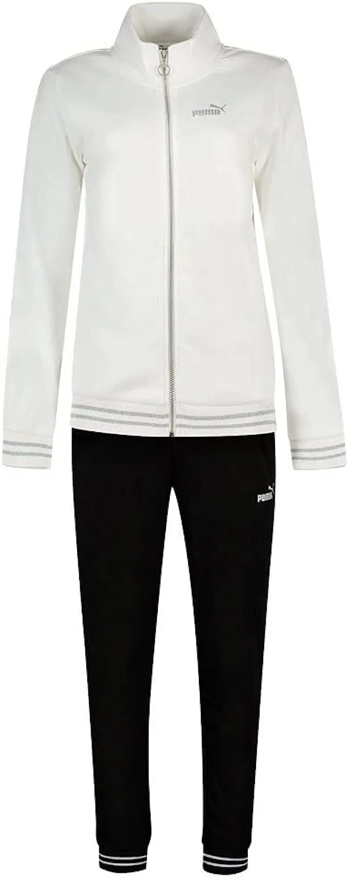 Puma women's tracksuit with full zip 847607-02 white black