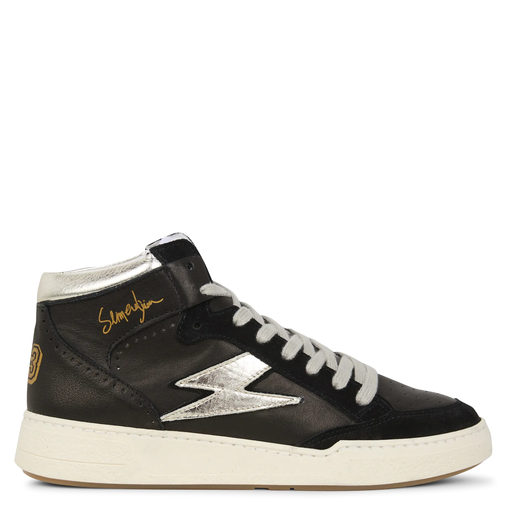  SEMERDJIAN - SMR   BRAGA - Sneakers alte in pelle liscia | Nero