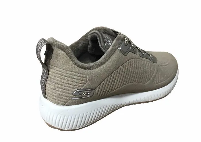 Skechers women's sneakers Bobs Squad Teams Bobs 32505/DKTP dark taupe