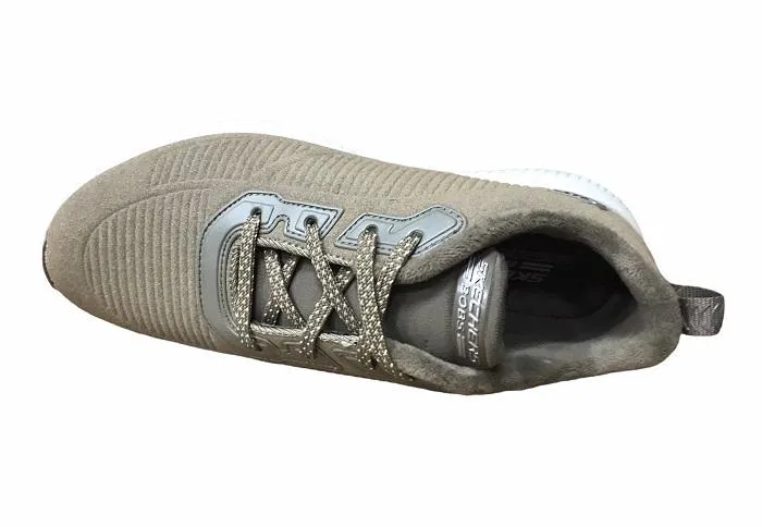 Skechers women's sneakers Bobs Squad Teams Bobs 32505/DKTP dark taupe