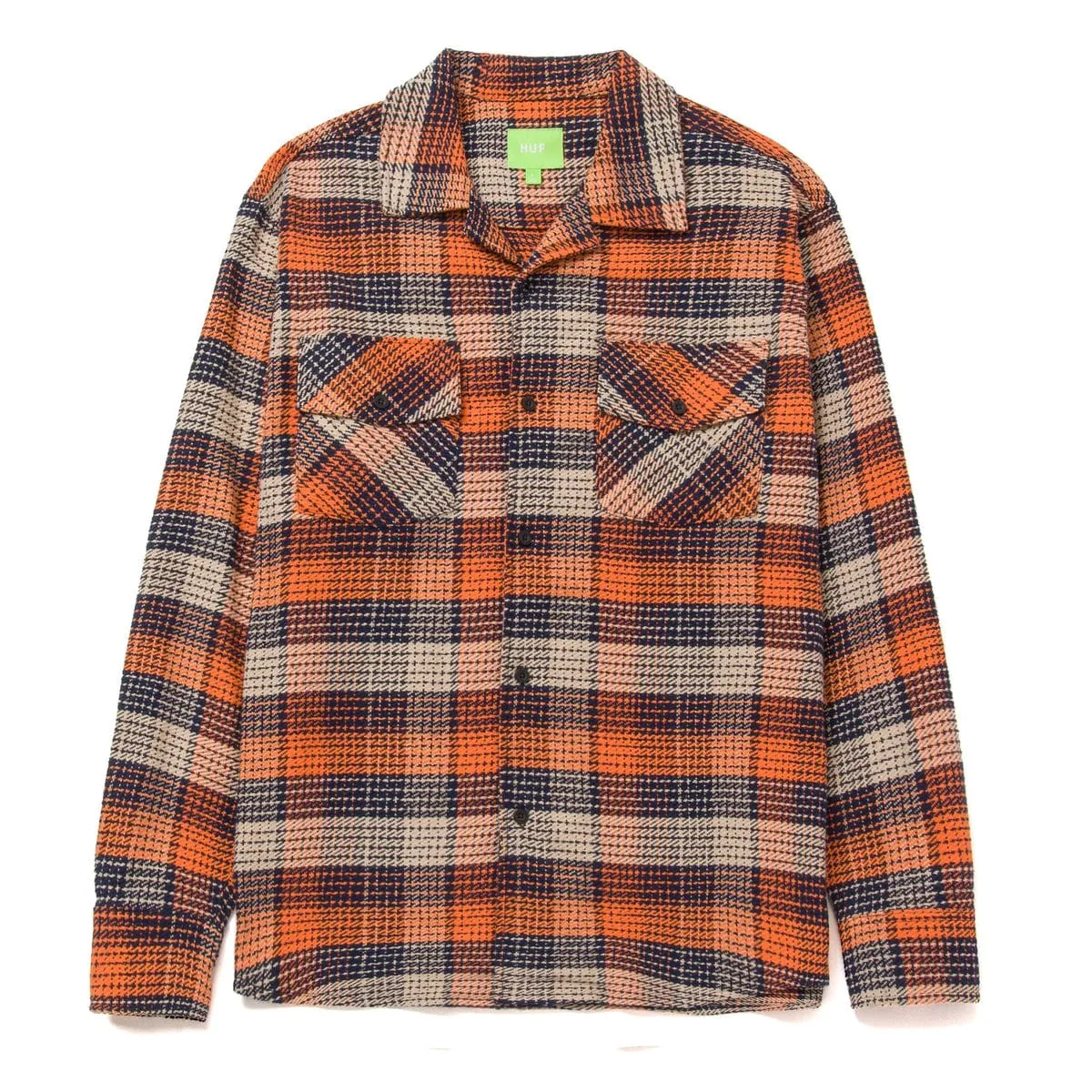 SMASH FLANNEL OVERSHIRT - ORANGE