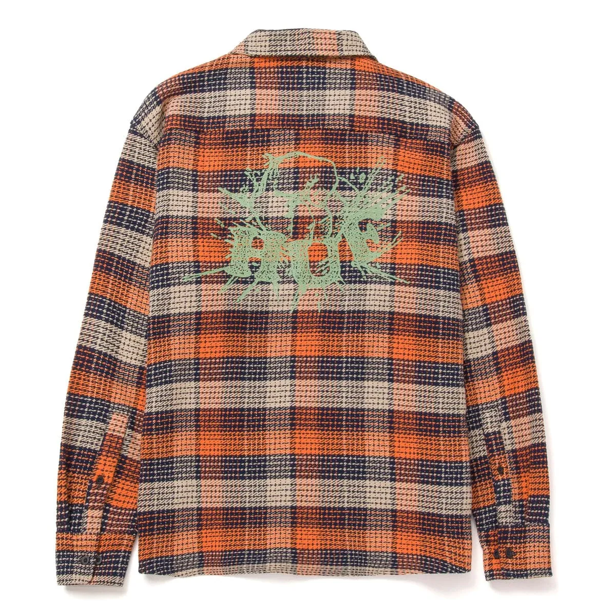 SMASH FLANNEL OVERSHIRT - ORANGE