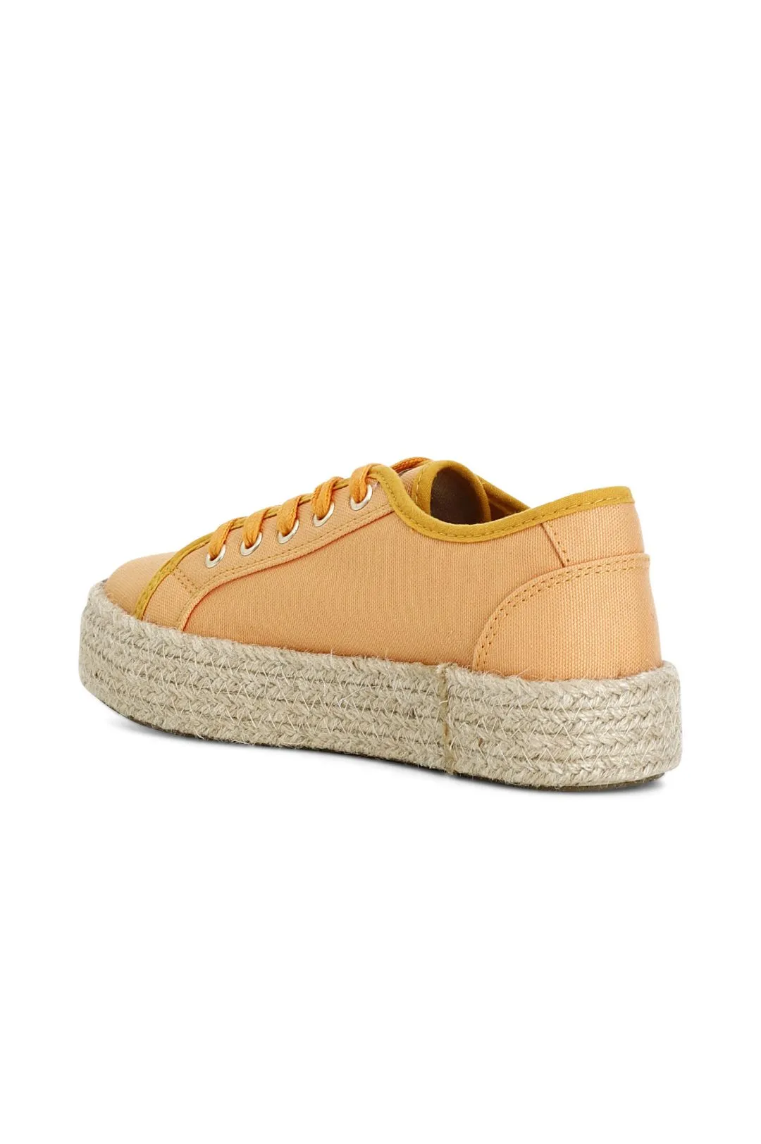 sneakers con fascia in corda arancio