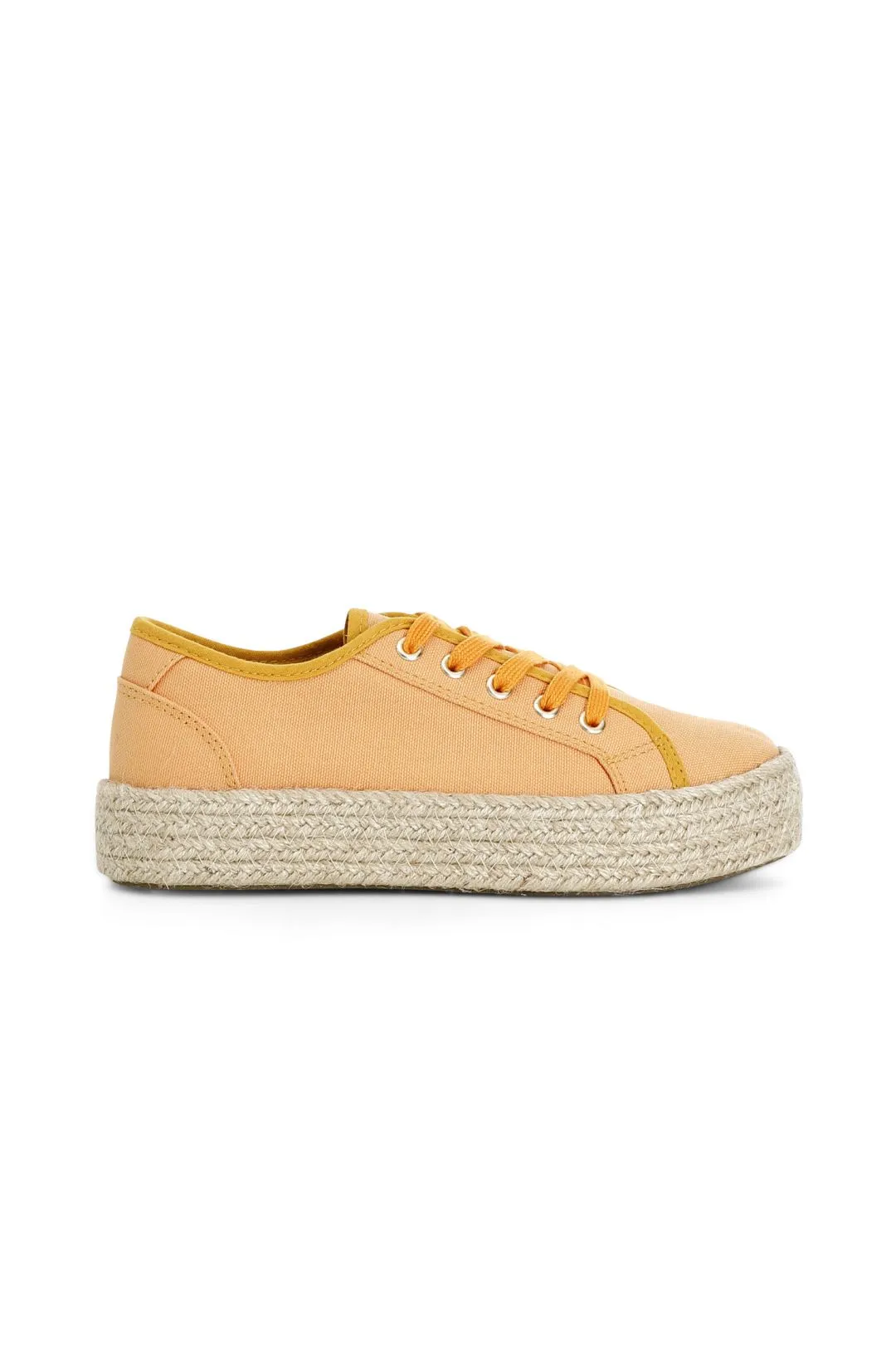 sneakers con fascia in corda arancio