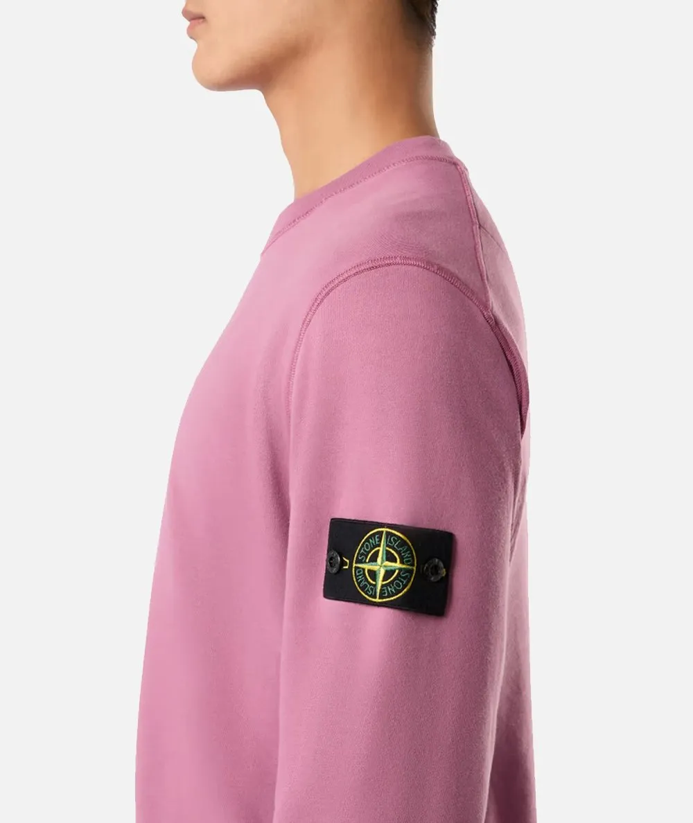 STONE ISLAND--Felpa girocollo con motivo a coste