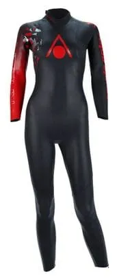 Tuta in neoprene da donna Aquasphere Racer V3 Nera / Rossa