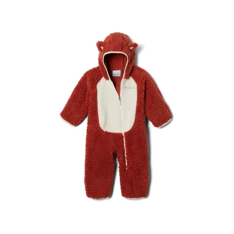 Tuta in pile per neonati Columbia Foxy Baby (Warp Red, Chalk)