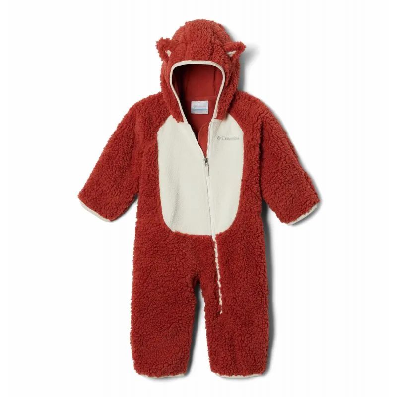 Tuta in pile per neonati Columbia Foxy Baby (Warp Red, Chalk)