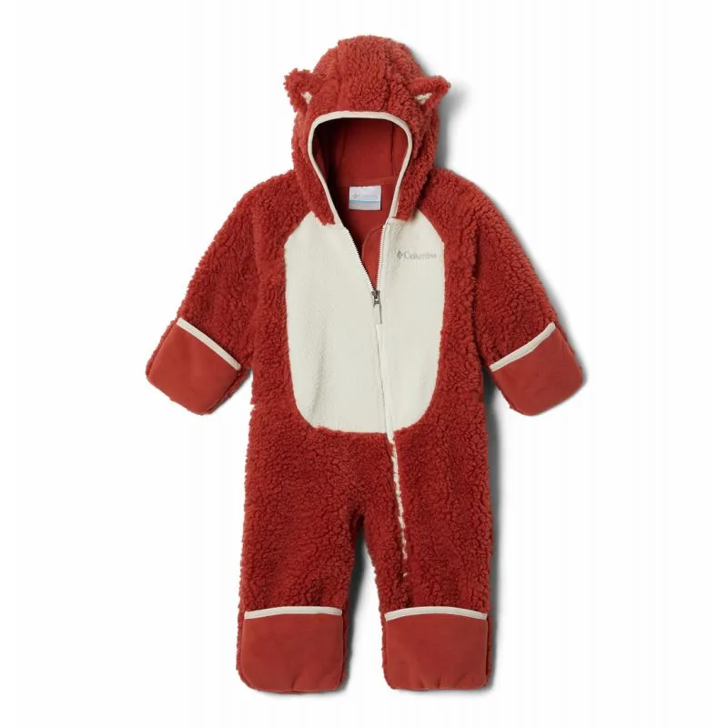 Tuta in pile per neonati Columbia Foxy Baby (Warp Red, Chalk)