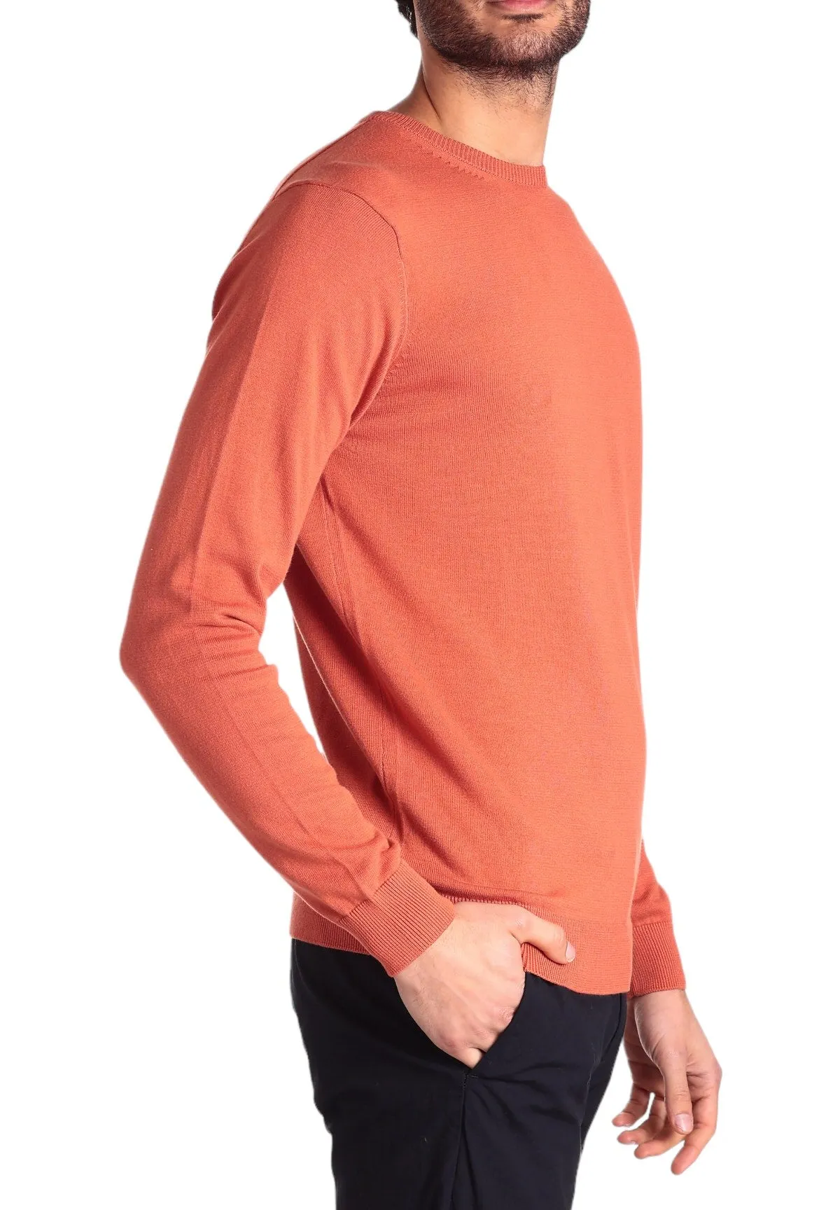 Union Uomo Maglione Girocollo 3700900-418 Arancione