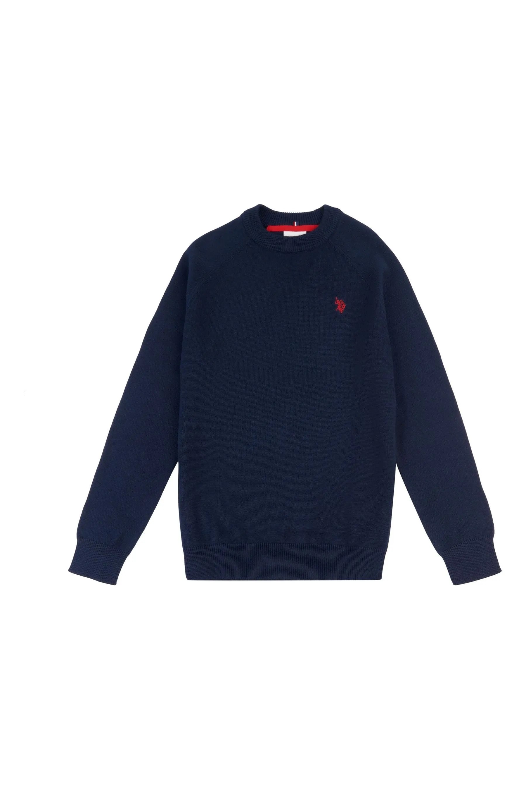 U.S. Polo Assn. Uomo Blu - Maglione girocollo in maglia