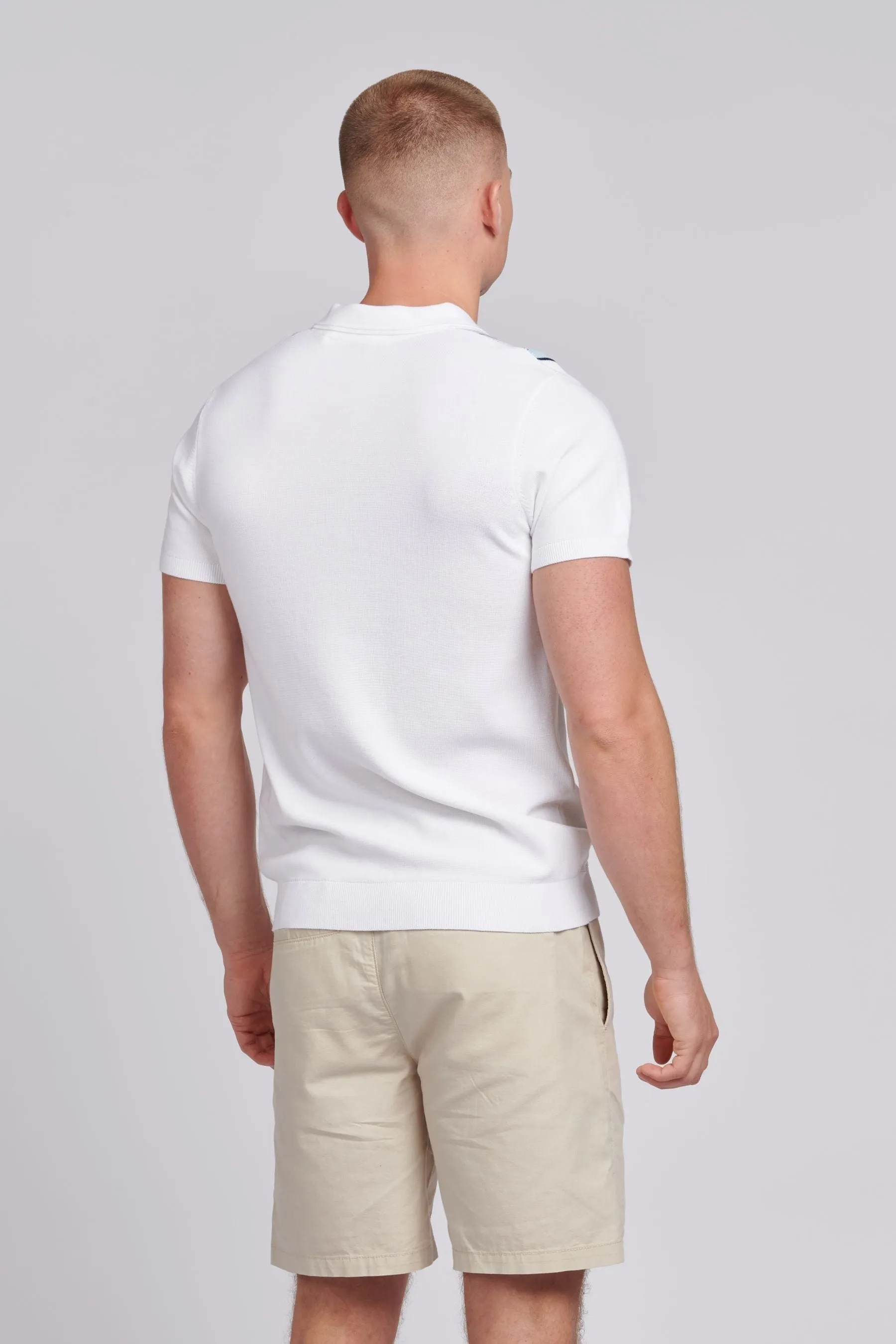 U.S. Polo Assn. Uomo regular Uomo - Bianco in maglia con A righe verticali - Polo