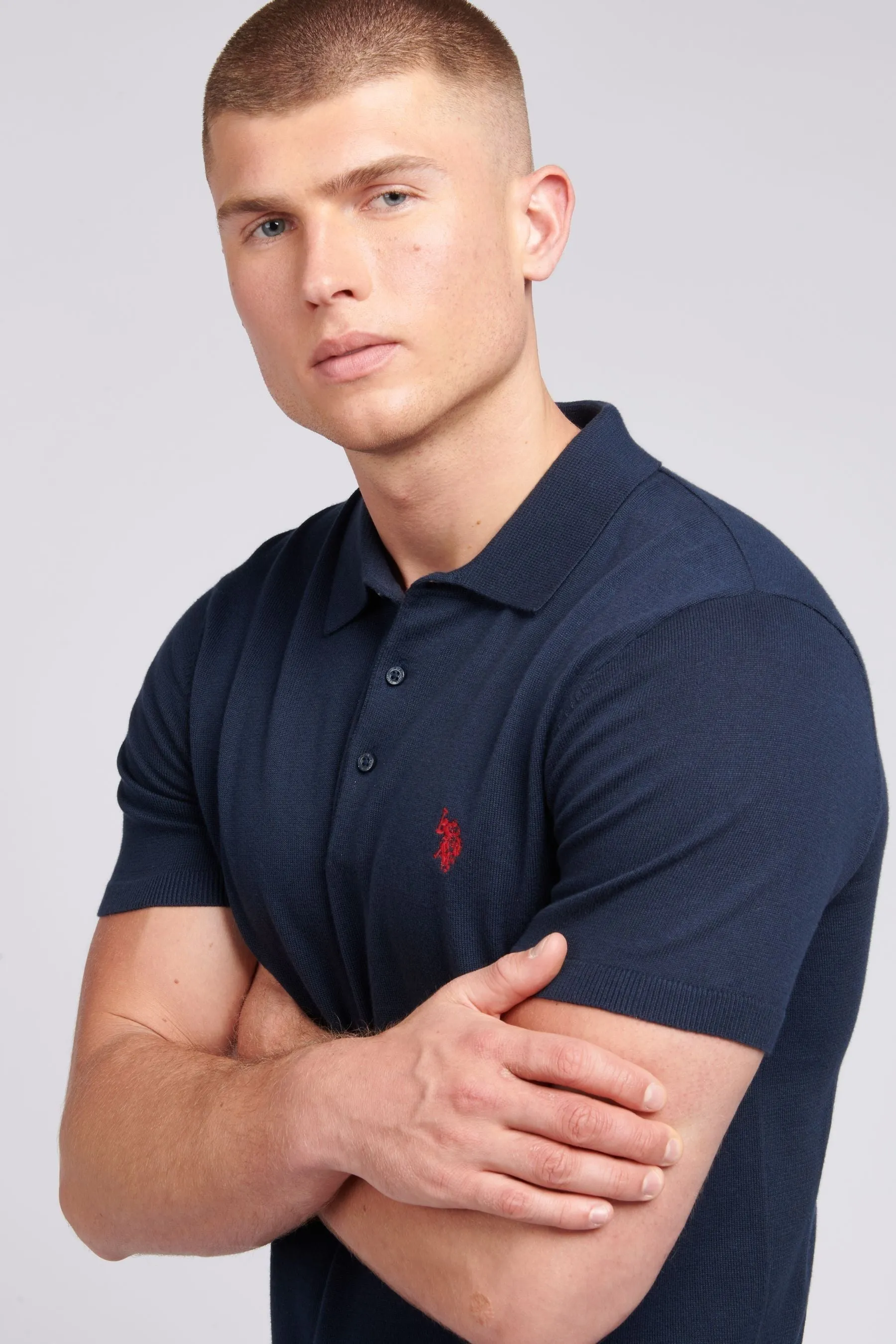 U.S. Polo Assn. Uomo regular Uomo - Polo lavorata a maglia con vestibilità attillata