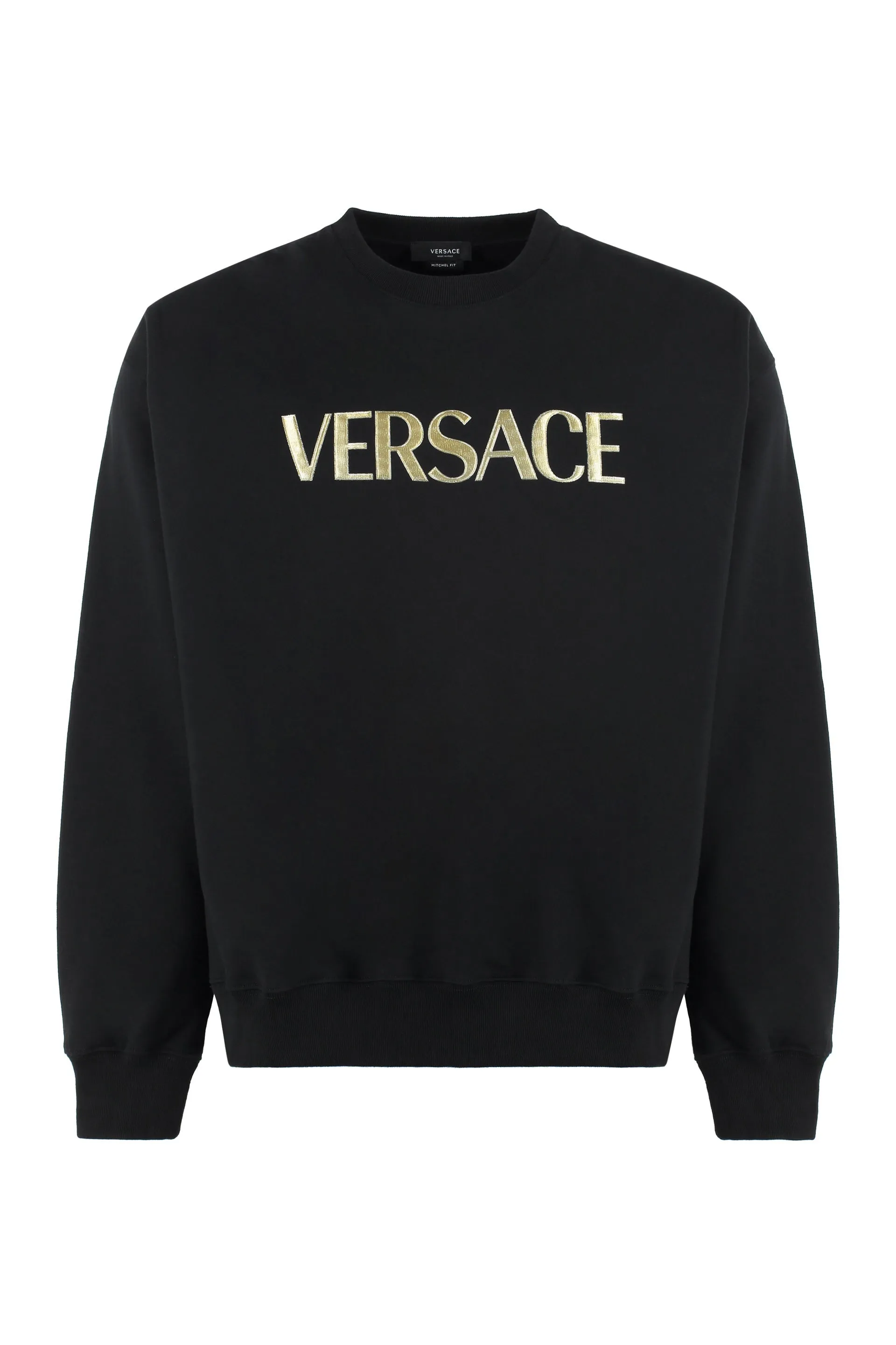 Versace Felpa in cotone con logo