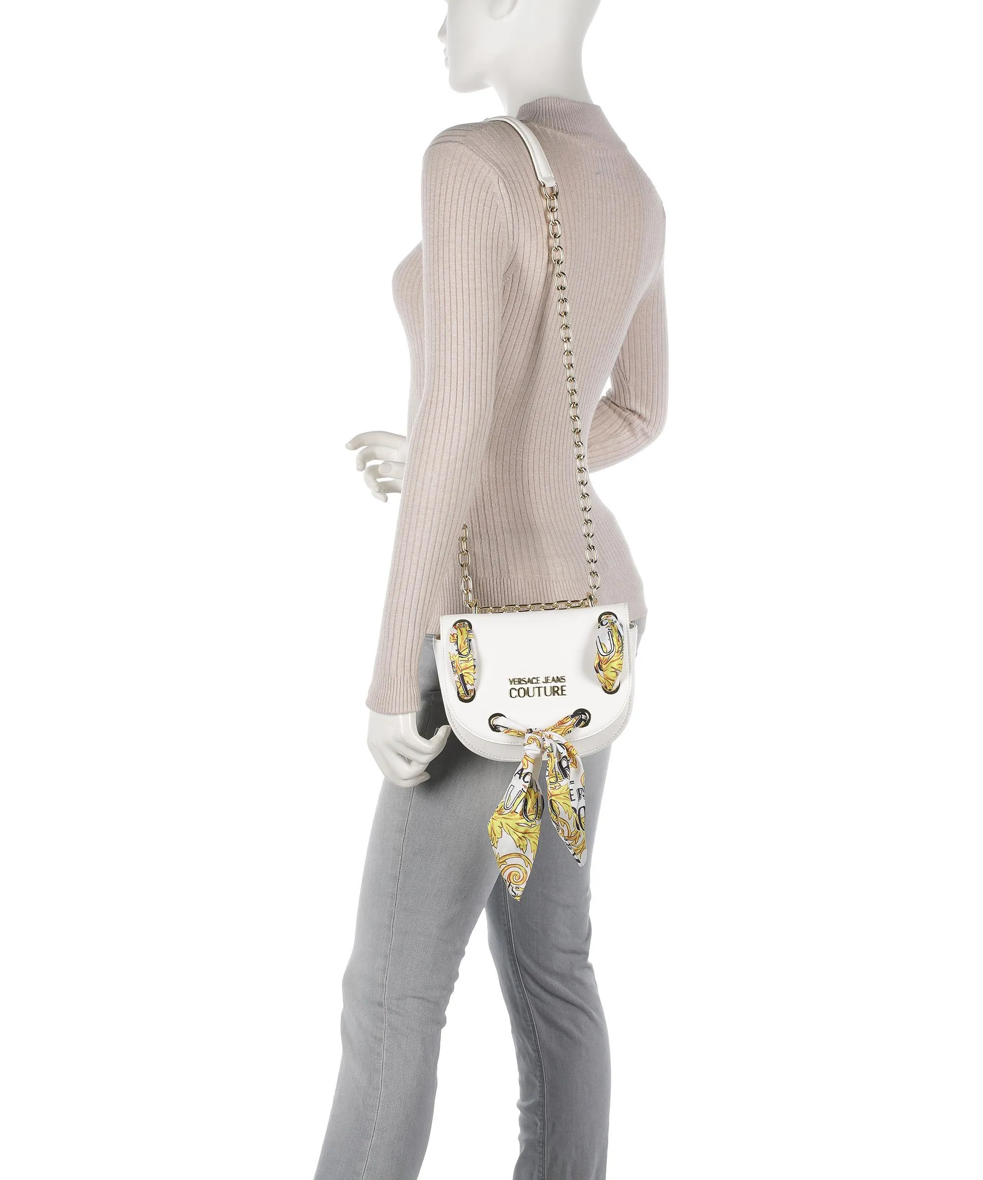  Versace Jeans Couture Thelma Classic Borsa a spalla pelle sintetica bianco  