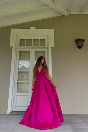 VESTITO PRINCIPESSA FUCSIA