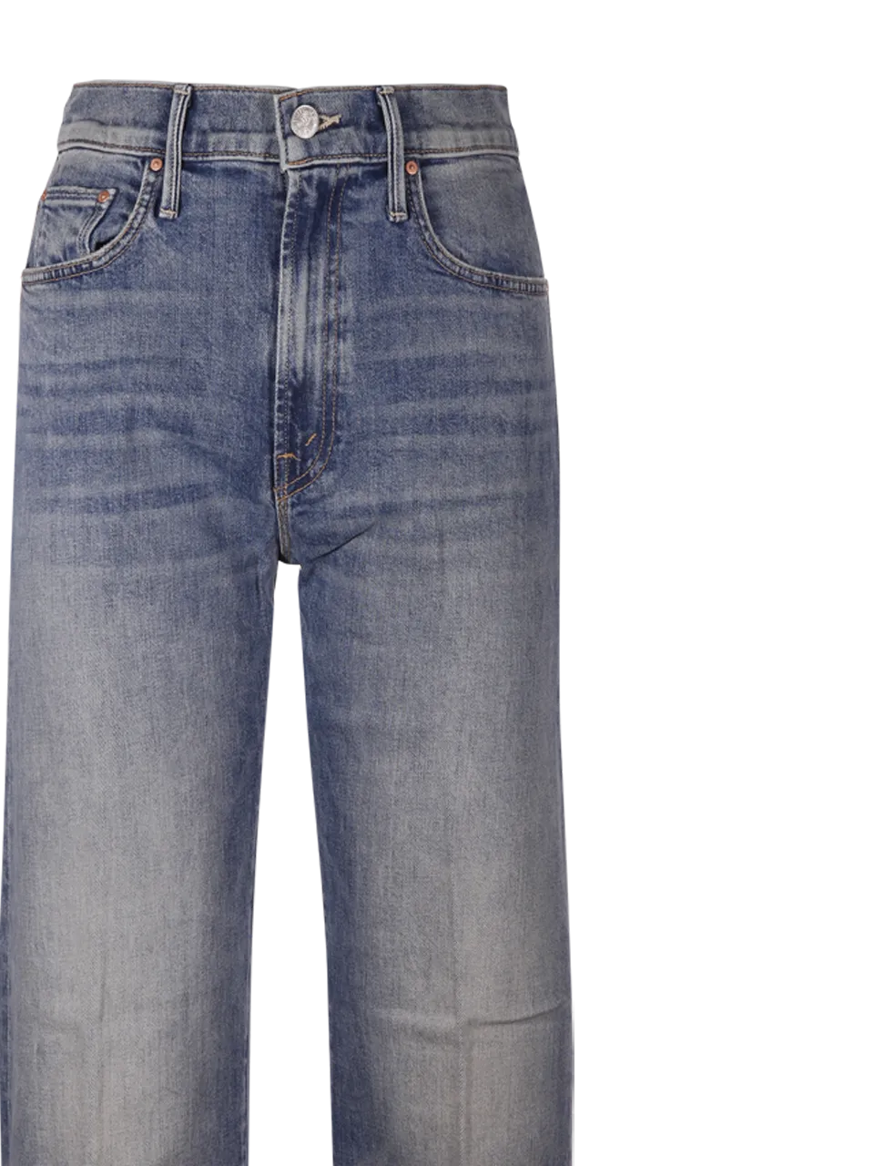 WOMAN MOTHER BLUE COTTON HORSIN AROUND JEANS