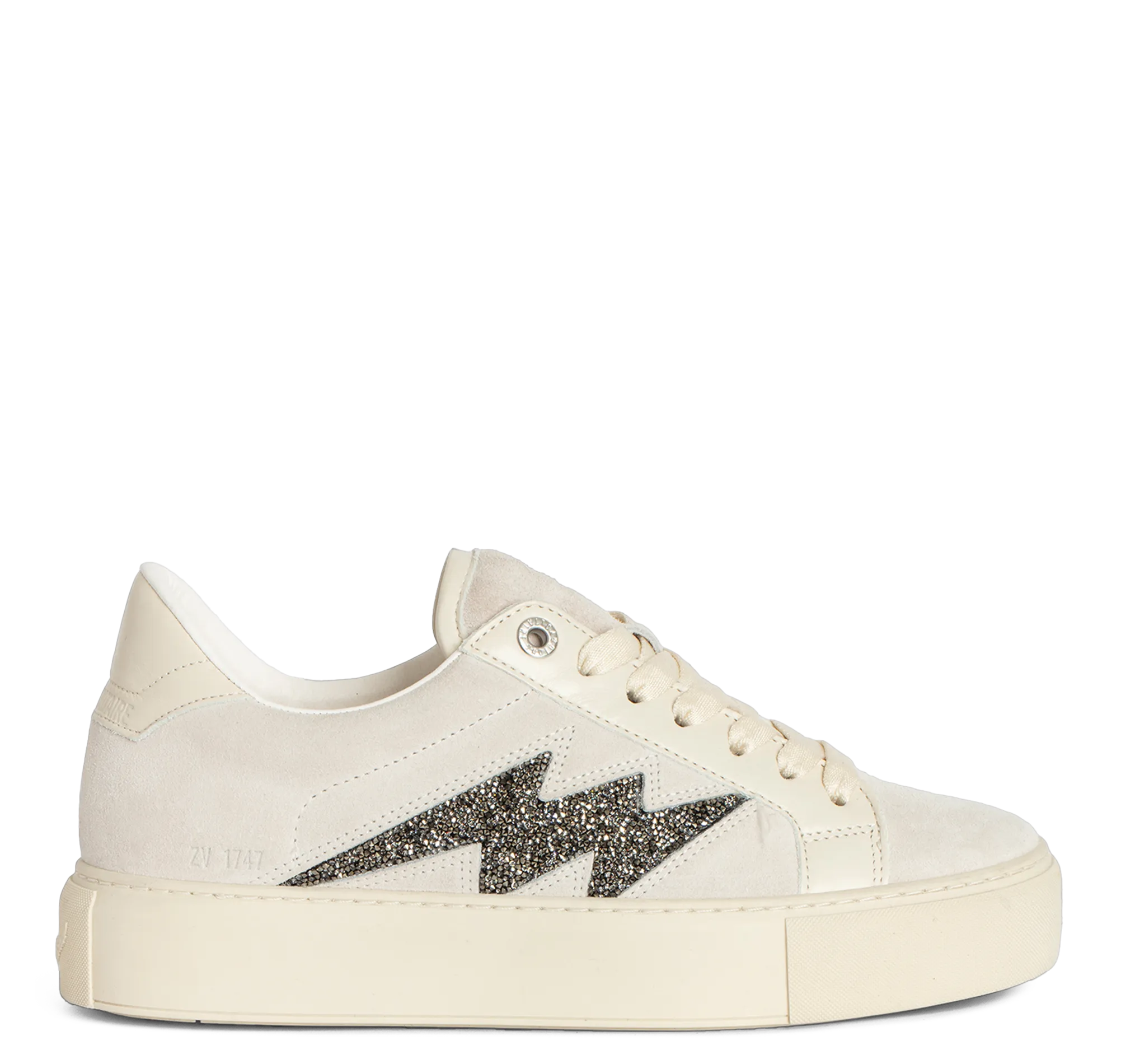  ZADIG&VOLTAIRE   LA FLASH - Sneakers basse in pelle con platform | Bianco